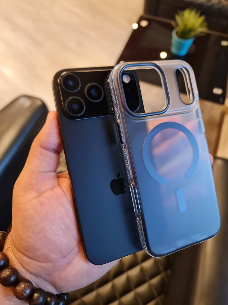 Gradient Color Translucent Magnetic Rugged Phone Case for iPhone 17 Series(Shape 2)