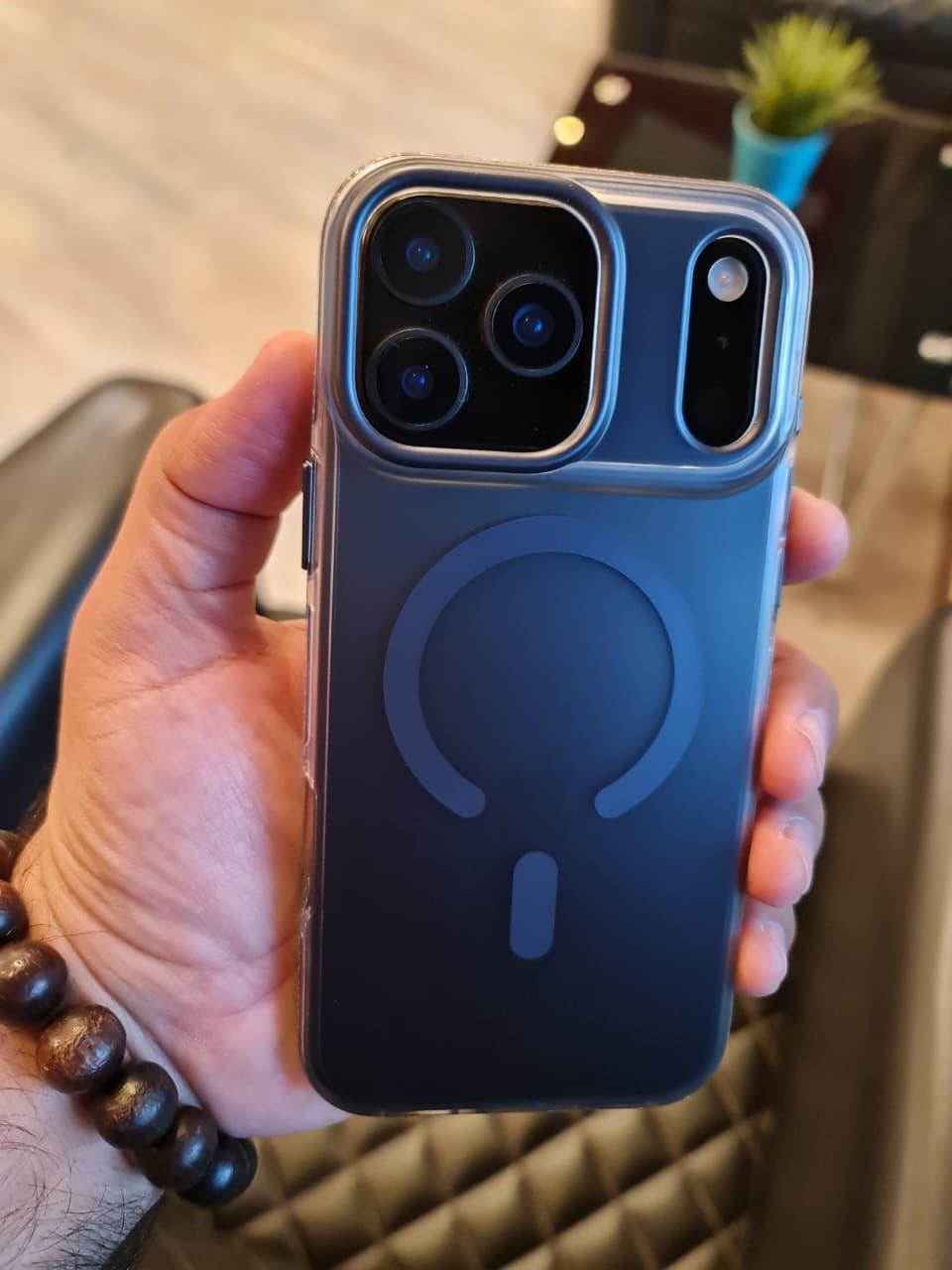 Gradient Color Translucent Magnetic Rugged Phone Case for iPhone 17 Series(Shape 2)