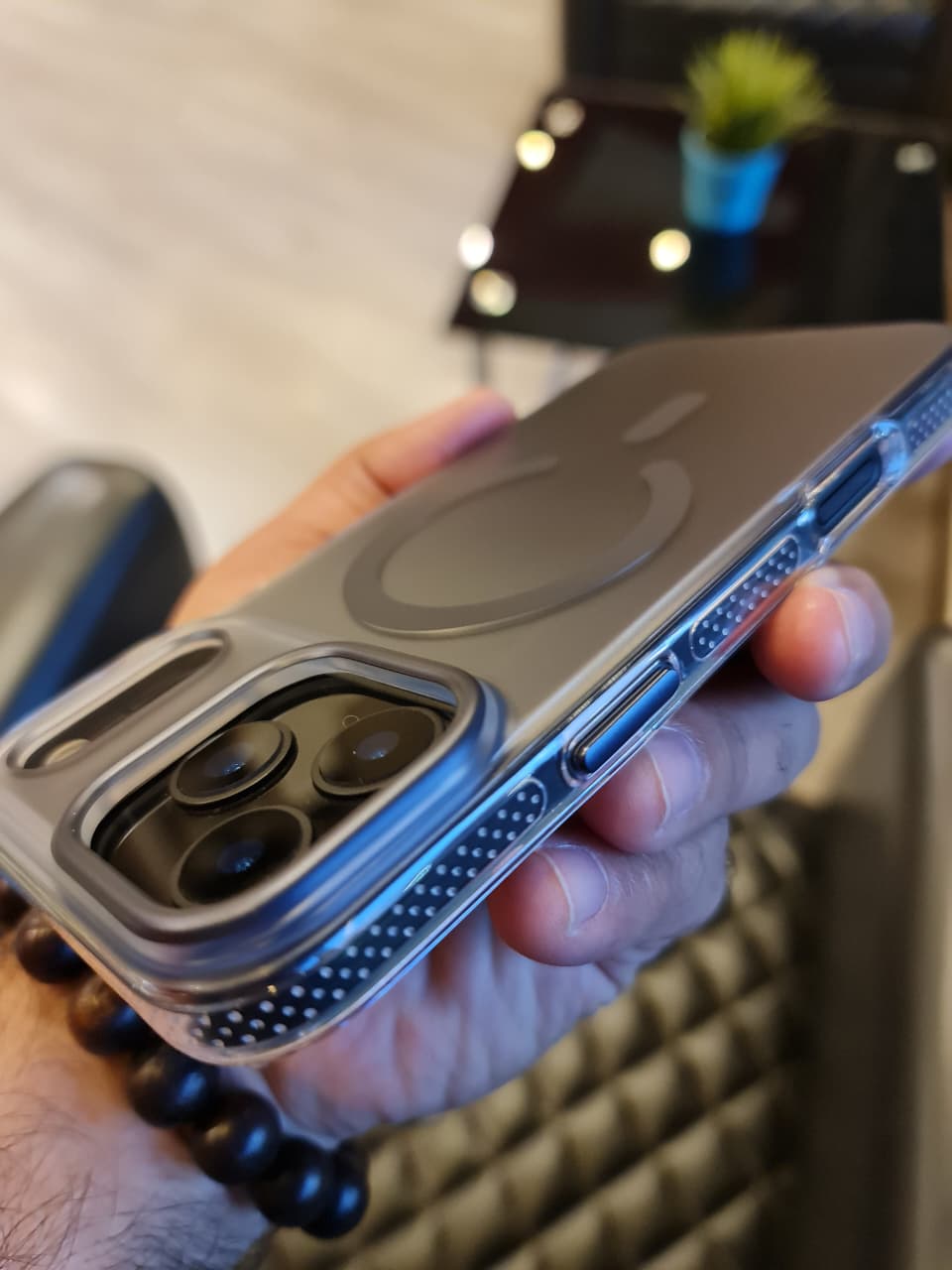 Gradient Color Translucent Magnetic Rugged Phone Case for iPhone 17 Series(Shape 2)