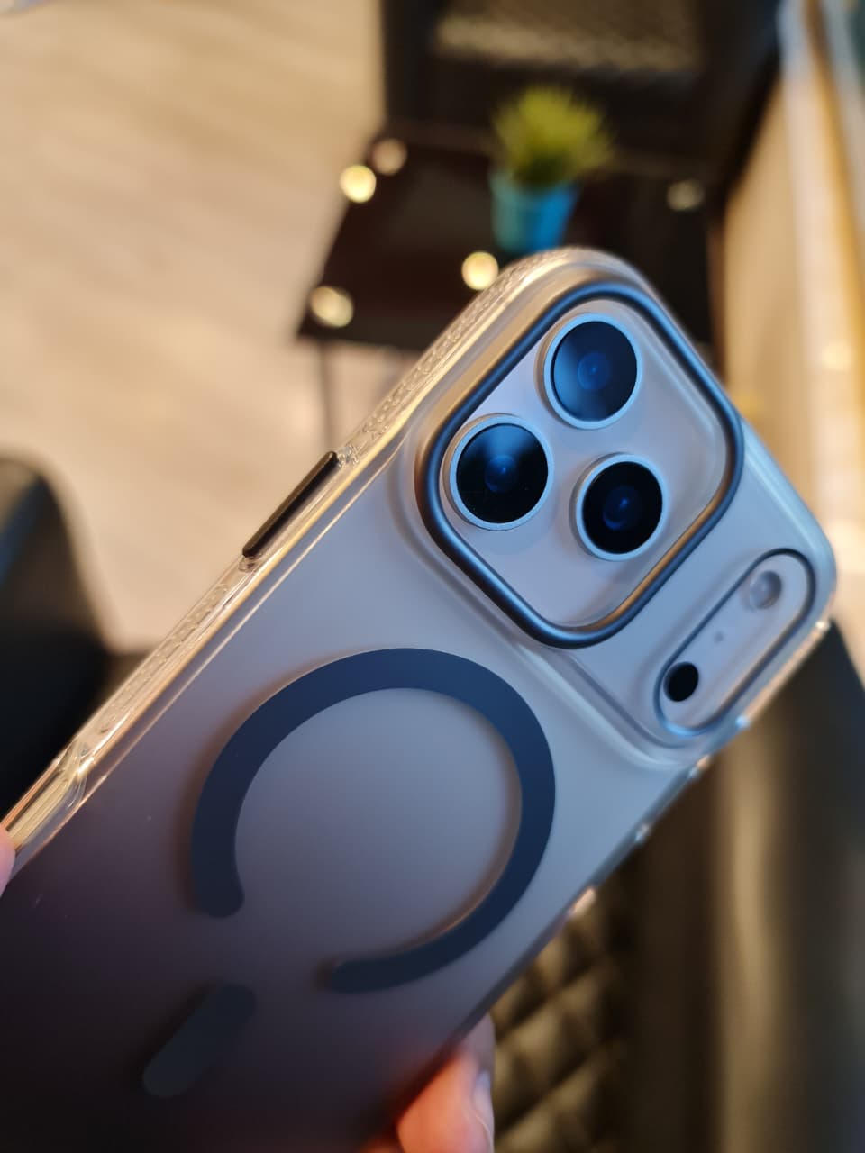 Gradient Color Translucent Magnetic Rugged Phone Case for iPhone 17 Series(Shape 3)