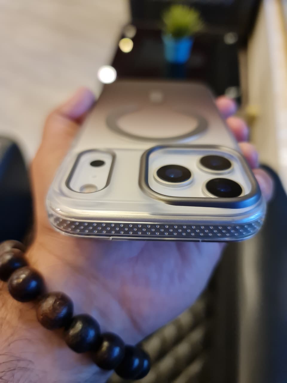 Gradient Color Translucent Magnetic Rugged Phone Case for iPhone 17 Series(Shape 3)