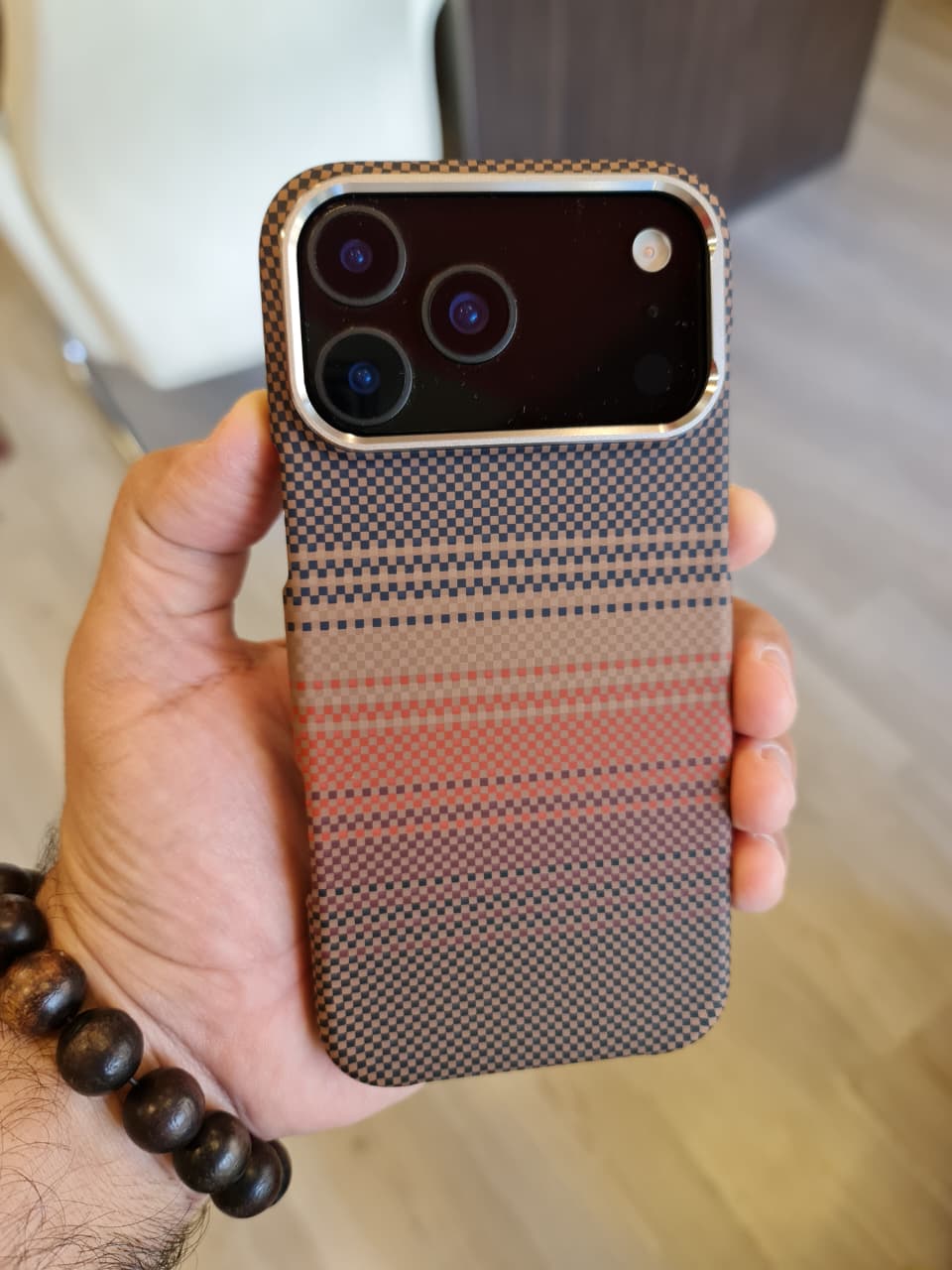 High Quality Carbon Fiber Mobile Phone Case Cover for iPhone(Brown)