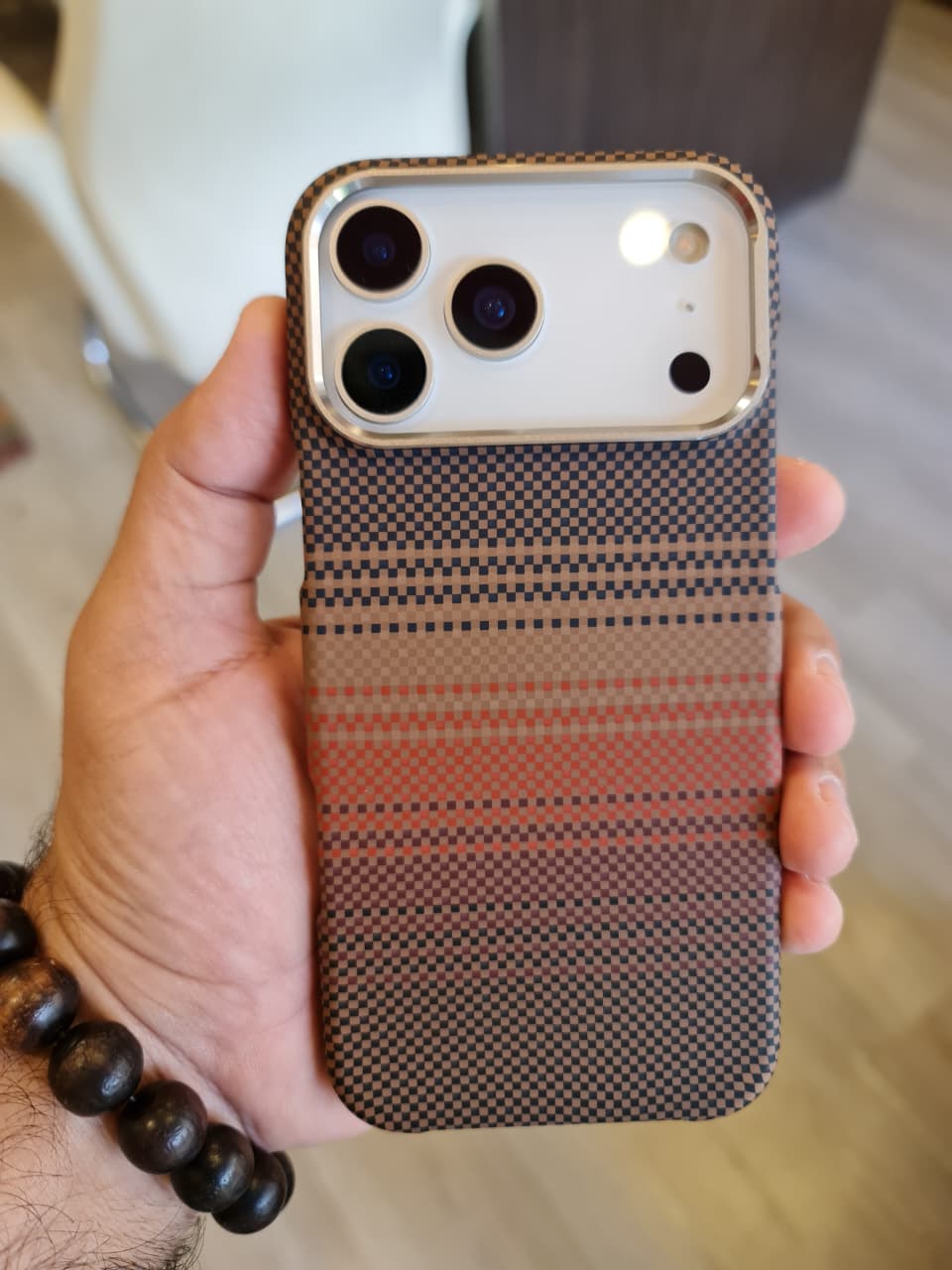 High Quality Carbon Fiber Mobile Phone Case Cover for iPhone(Brown)