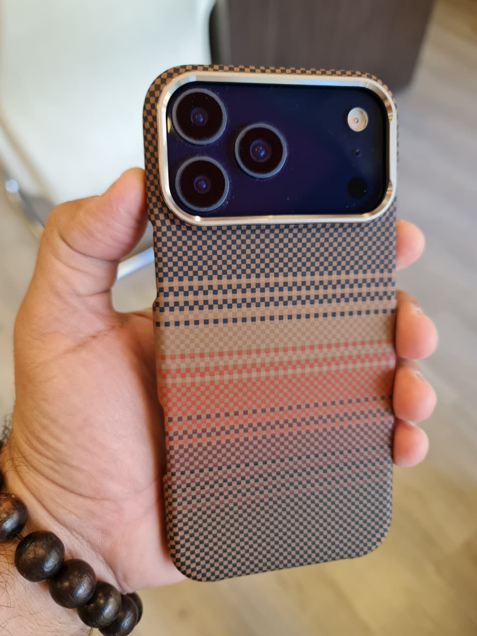 High Quality Carbon Fiber Mobile Phone Case Cover for iPhone(Brown)