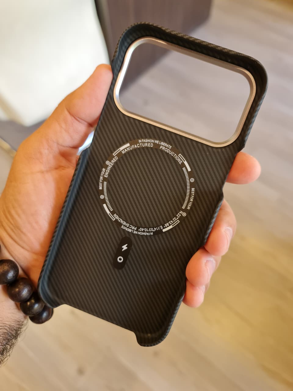 High Quality Carbon Fiber Mobile Phone Case Cover for iPhone(Black)