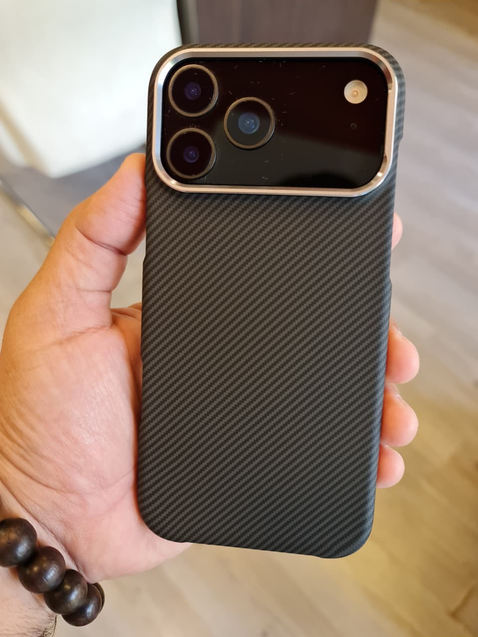 High Quality Carbon Fiber Mobile Phone Case Cover for iPhone(Black)