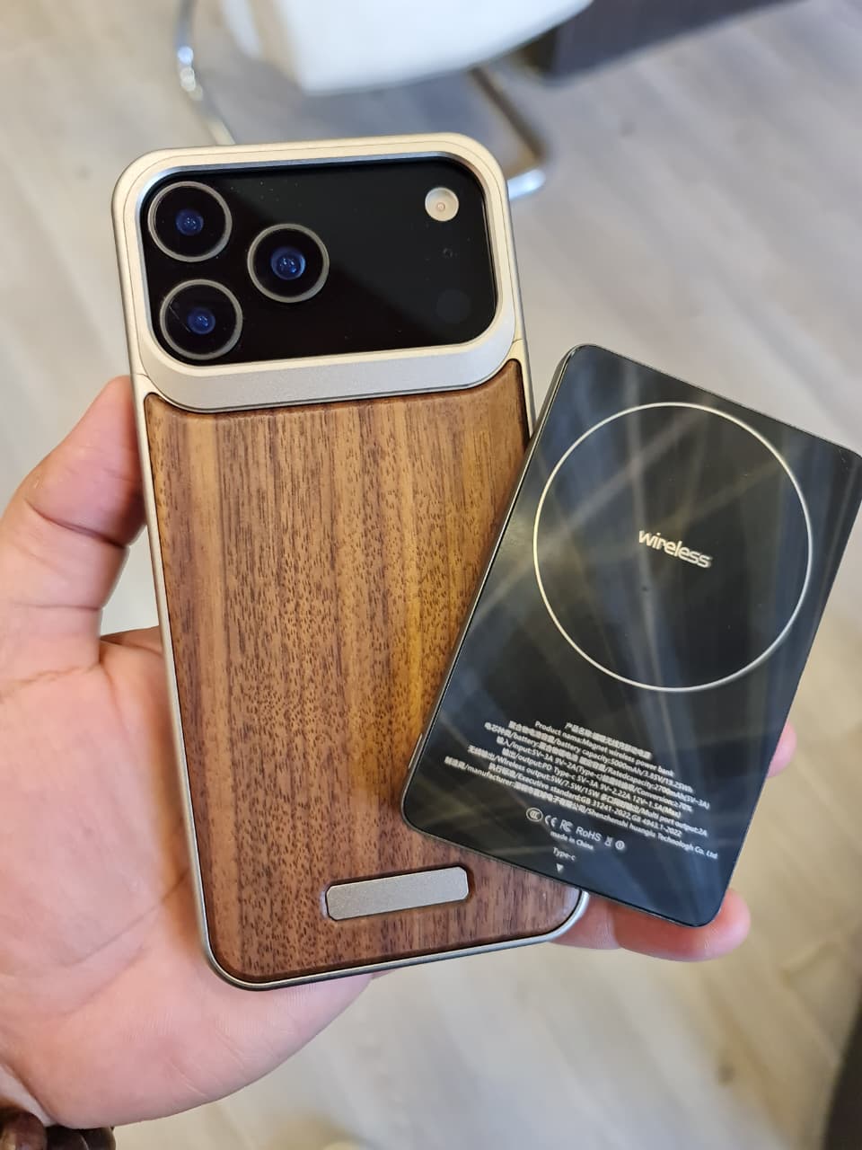 Wood Magsafe Vegan Case For iPhone 17 Pro Max