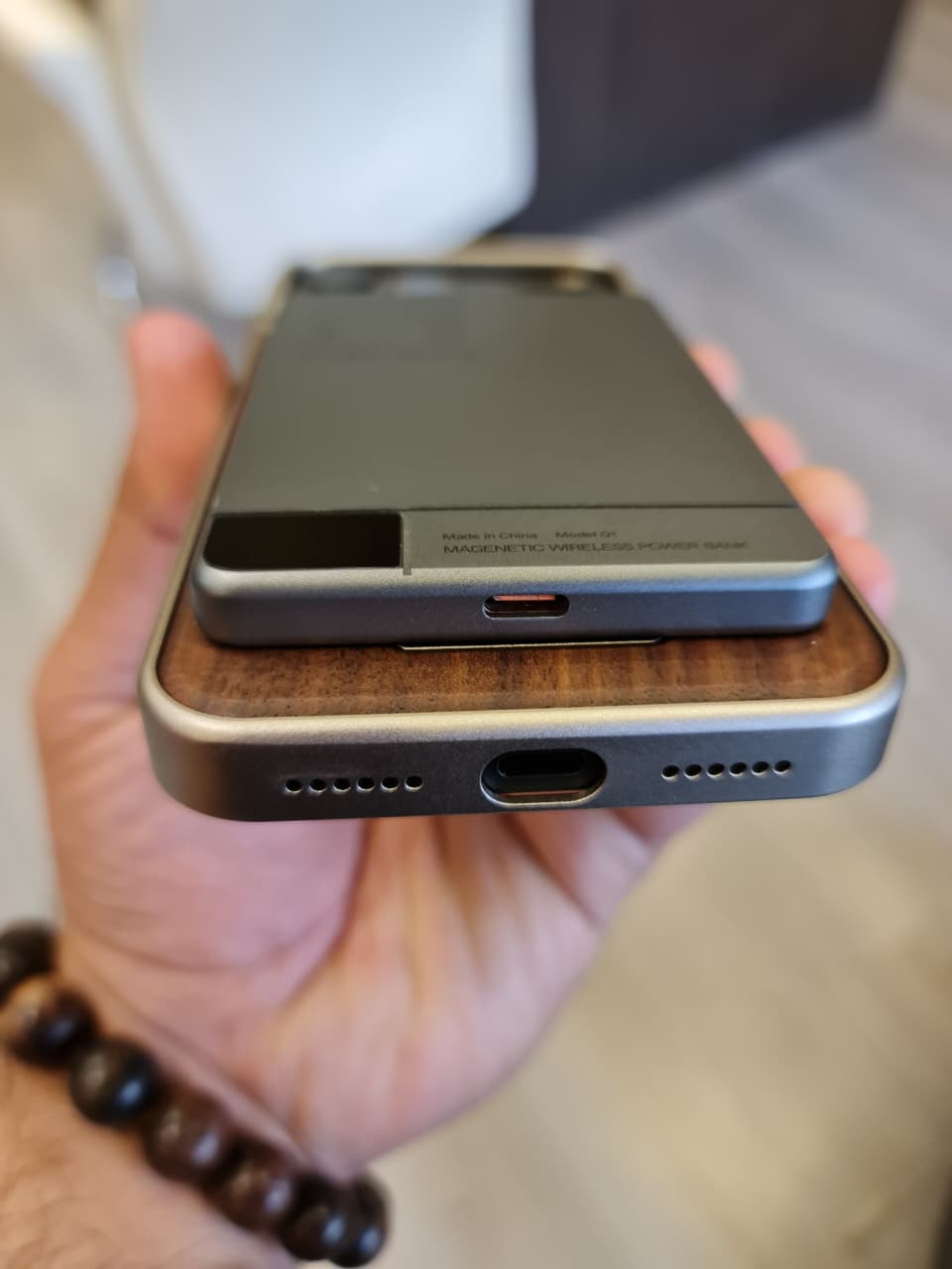 Wood Magsafe Vegan Case For iPhone 17 Pro Max