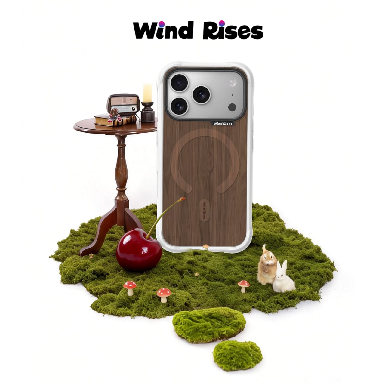 Wind Rises wooden Magnetic Phone Case for IPhone