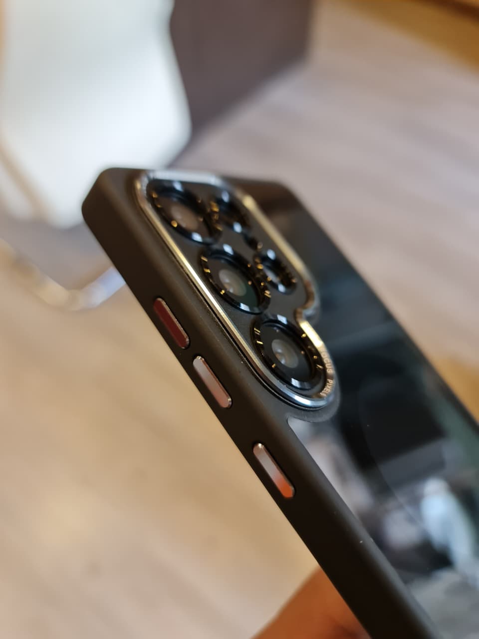 Popular TPU Acrylic Clear Magnetic Phone Case for Samsung