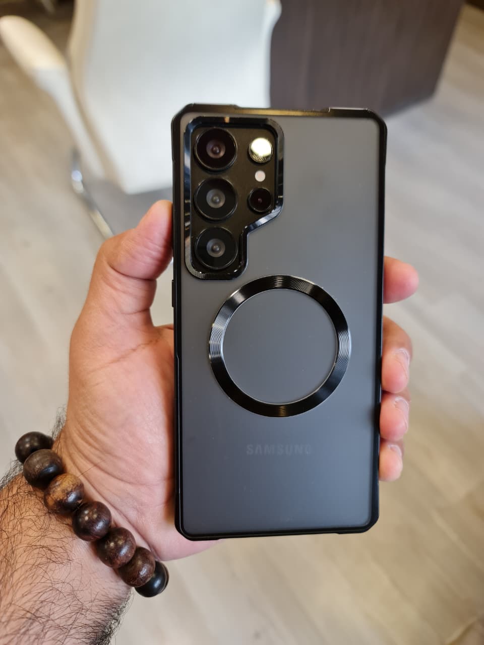 Amazing Metal Bumper Frame Frosted PC Back Cover Case For Samsung