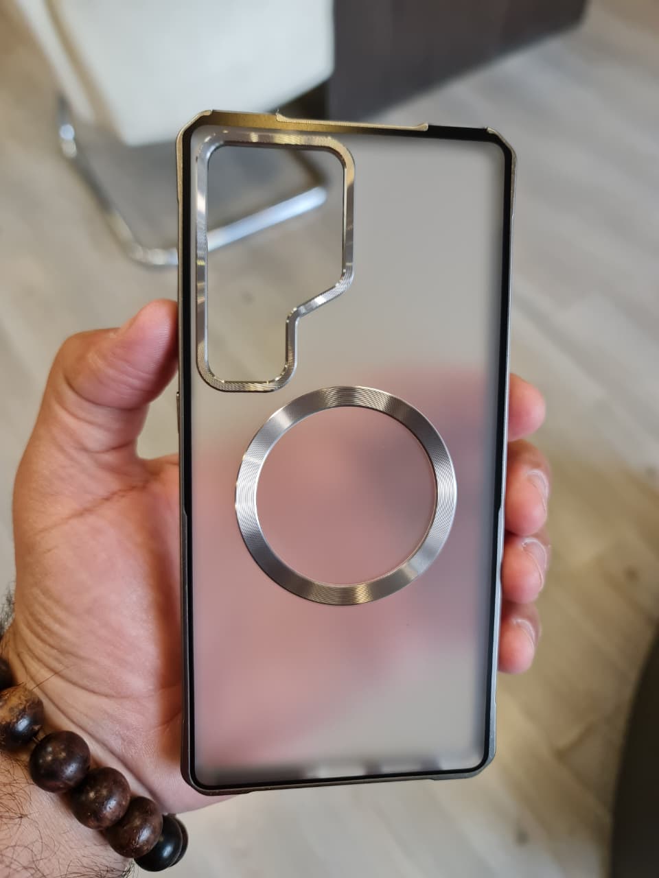 Amazing Metal Bumper Frame Frosted PC Back Cover Case For Samsung