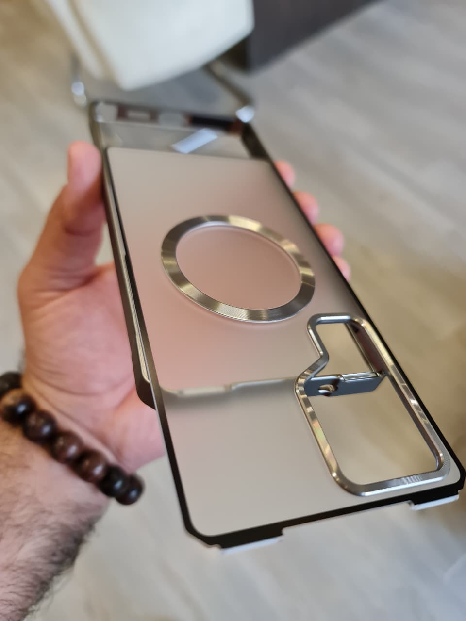 Amazing Metal Bumper Frame Frosted PC Back Cover Case For Samsung