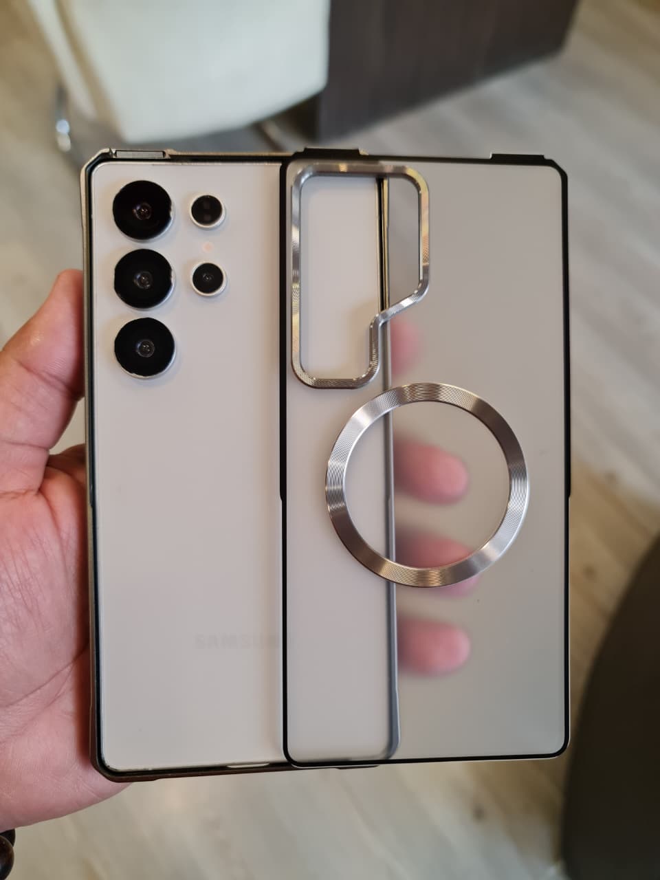 Amazing Metal Bumper Frame Frosted PC Back Cover Case For Samsung