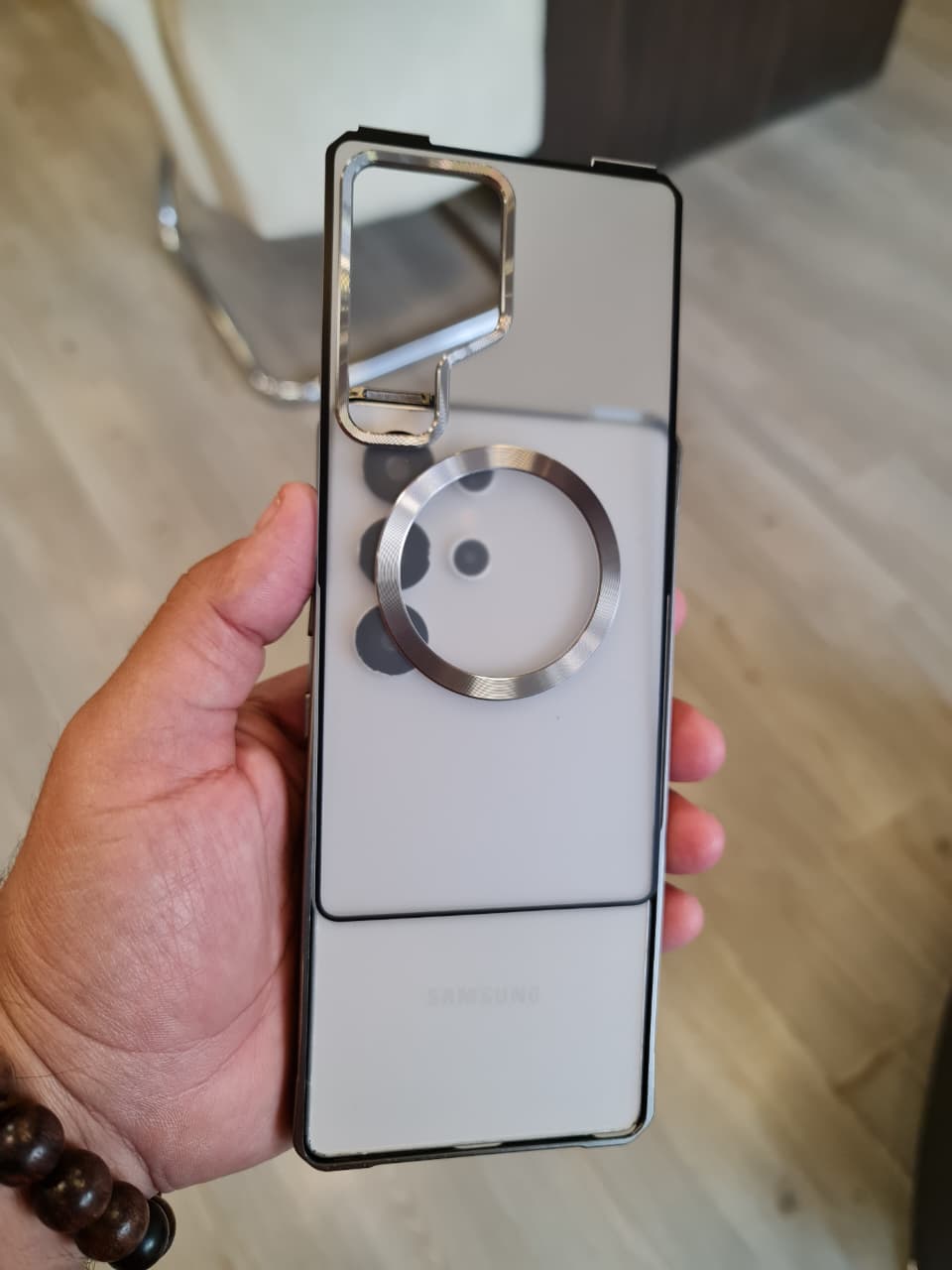 Amazing Metal Bumper Frame Frosted PC Back Cover Case For Samsung