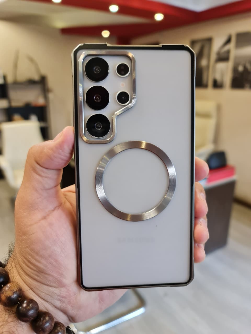 Amazing Metal Bumper Frame Frosted PC Back Cover Case For Samsung