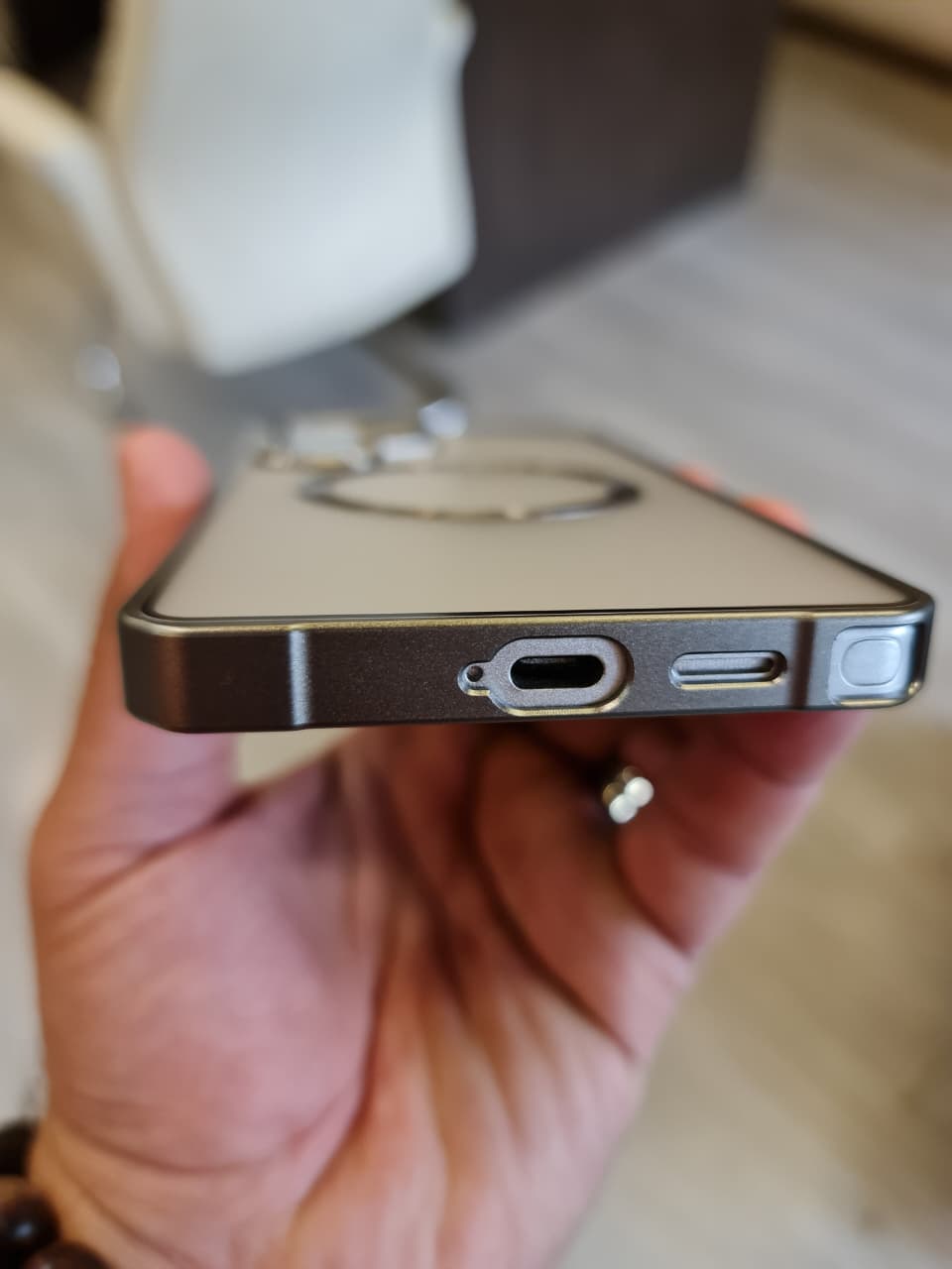 Amazing Metal Bumper Frame Frosted PC Back Cover Case For Samsung