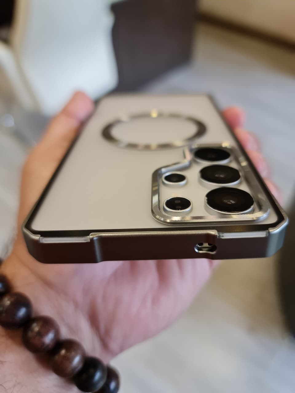 Amazing Metal Bumper Frame Frosted PC Back Cover Case For Samsung