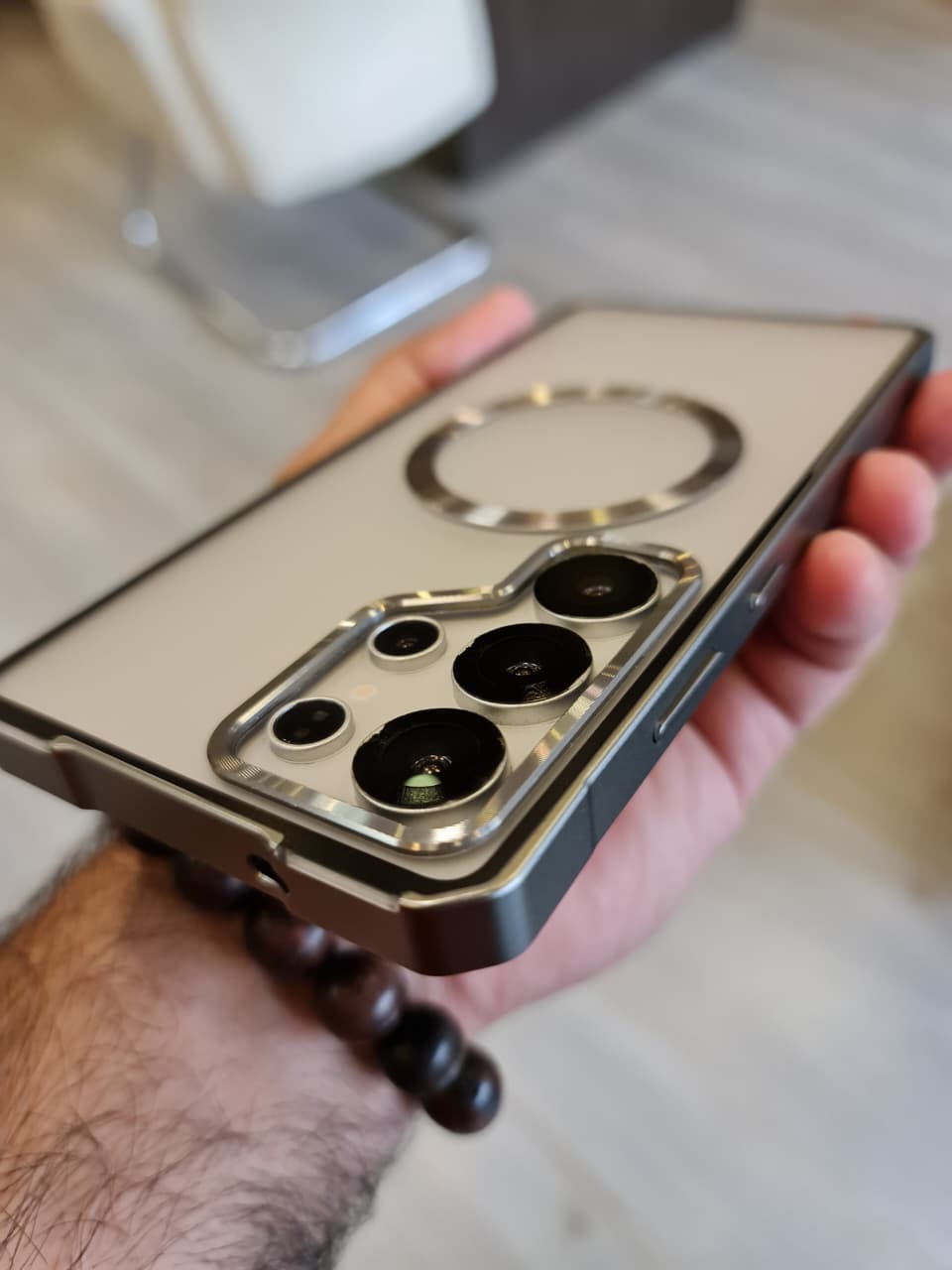 Amazing Metal Bumper Frame Frosted PC Back Cover Case For Samsung