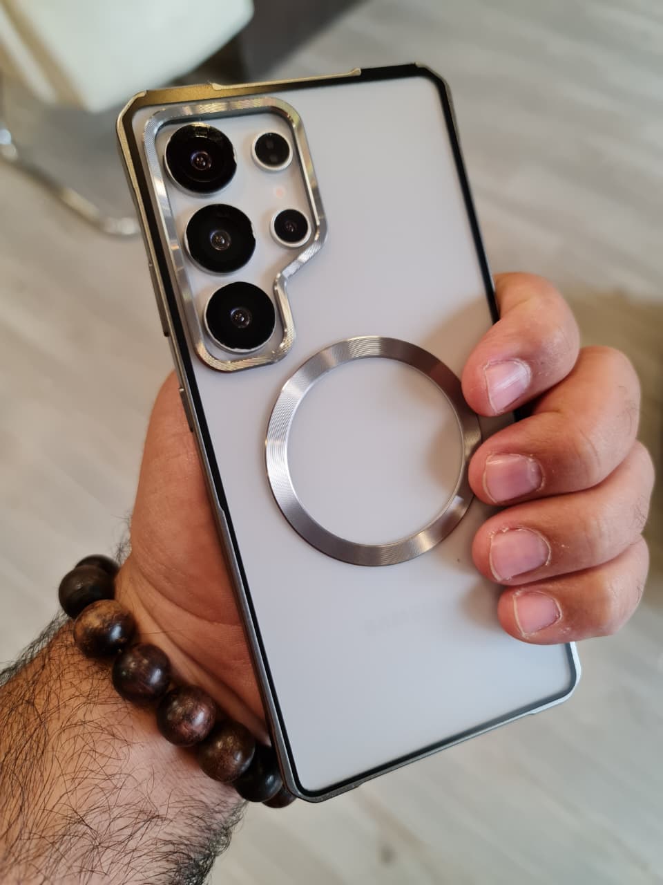 Amazing Metal Bumper Frame Frosted PC Back Cover Case For Samsung