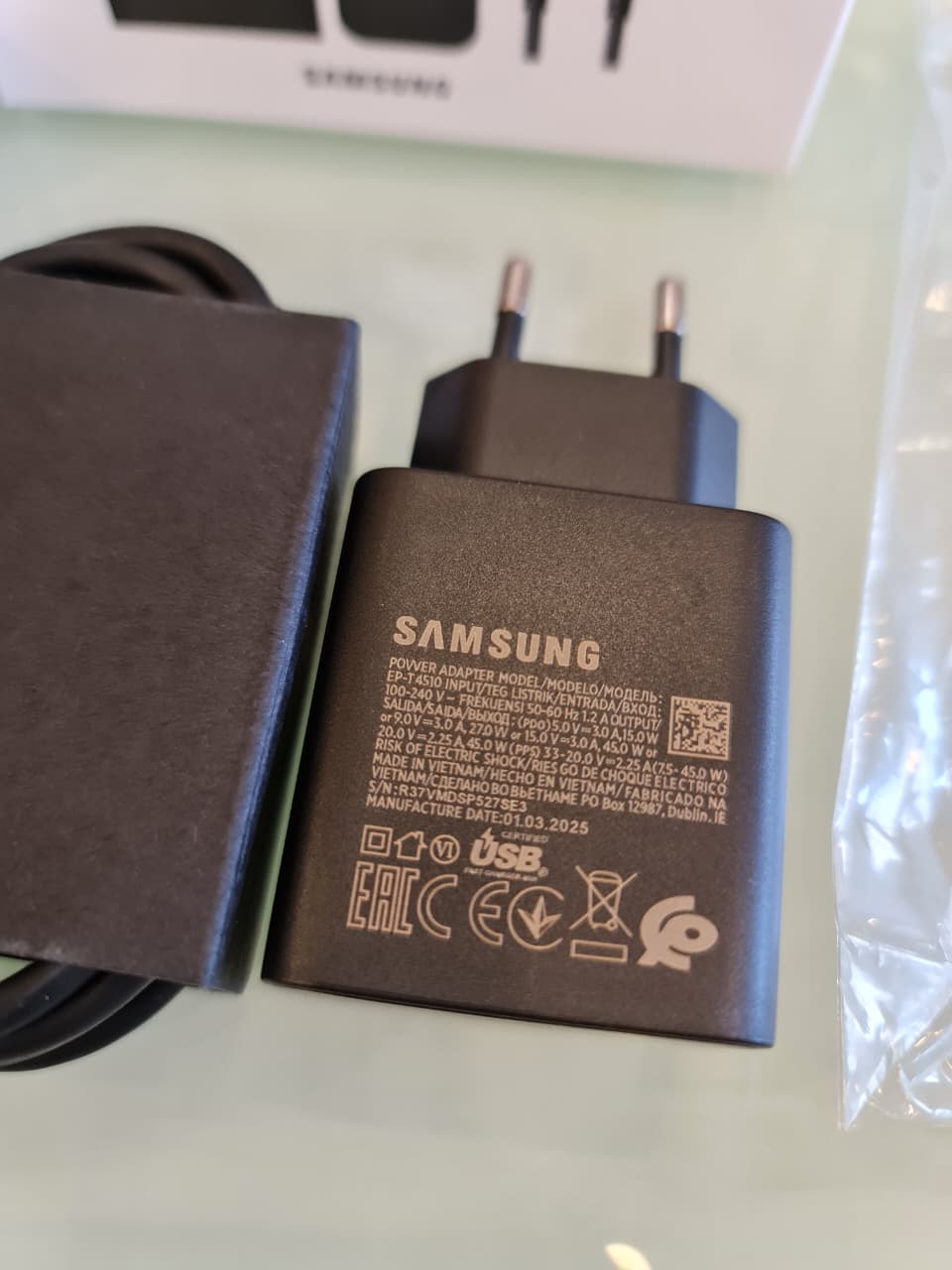 45W USB-C Fast Charging Wall Charger Samsung (Semi-original )