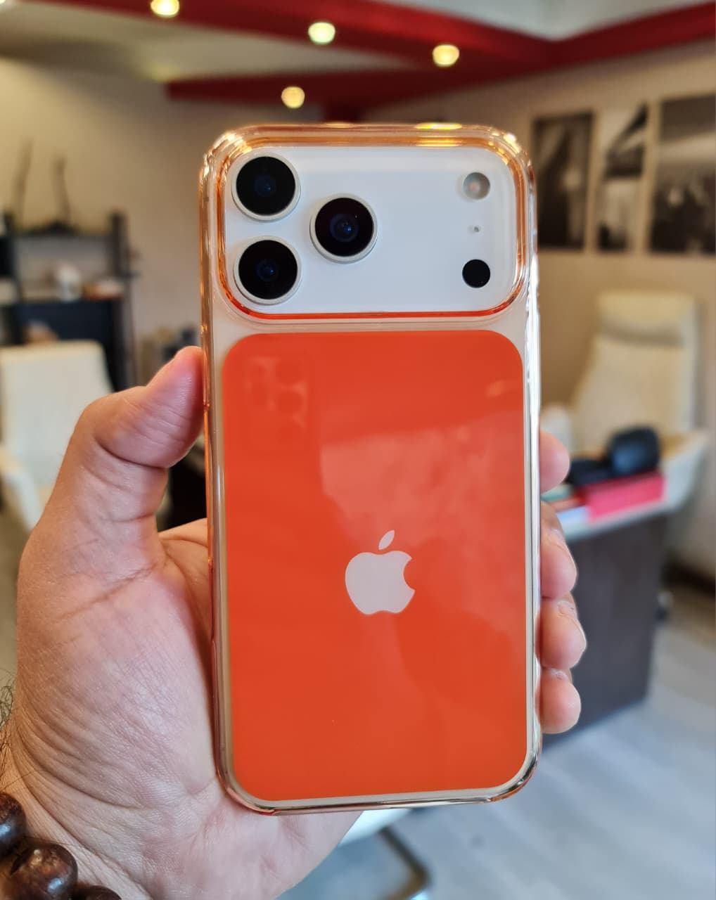 High-end Acrylic Color Design Clear Magnetic Case for iPhone 17 Pro Max