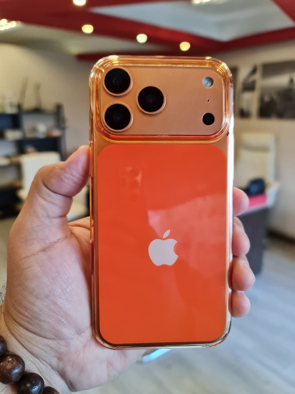 High-end Acrylic Color Design Clear Magnetic Case for iPhone 17 Pro Max