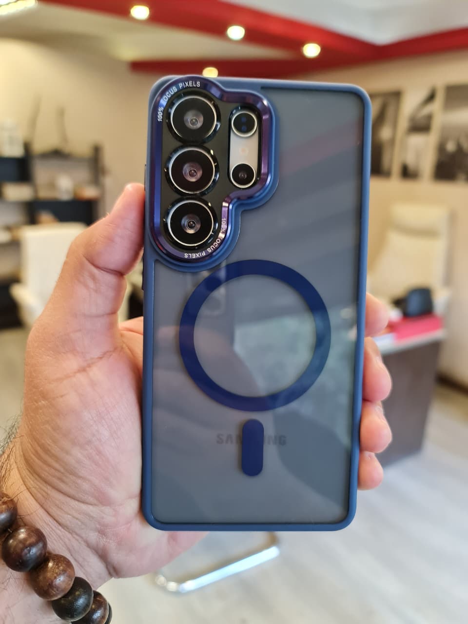 Popular TPU Acrylic Clear Magnetic Phone Case for Samsung S26 Ultra