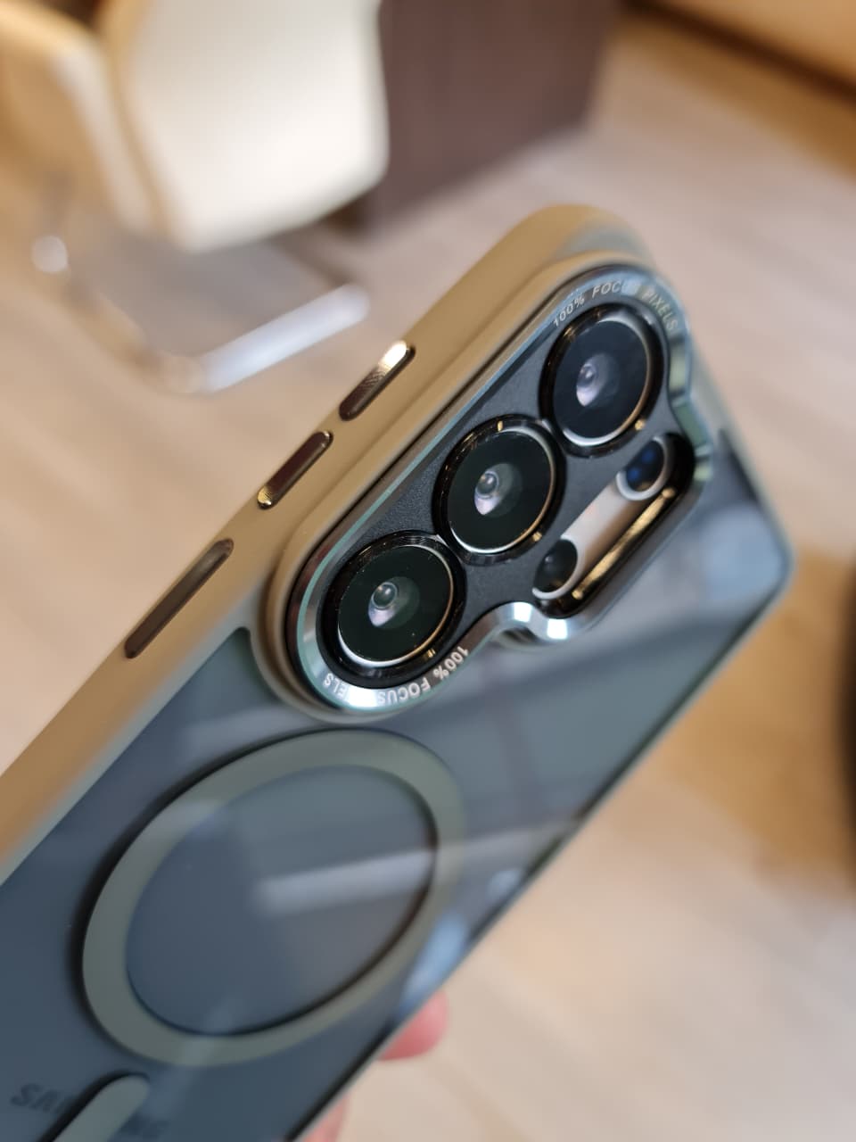 Popular TPU Acrylic Clear Magnetic Phone Case for Samsung S26 Ultra