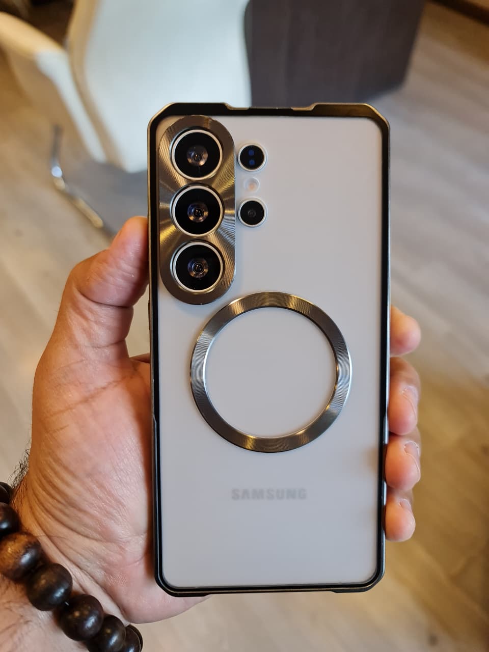 Amazing Metal Bumper Frame Frosted PC Back Cover Case For Samsung S26 Ultra