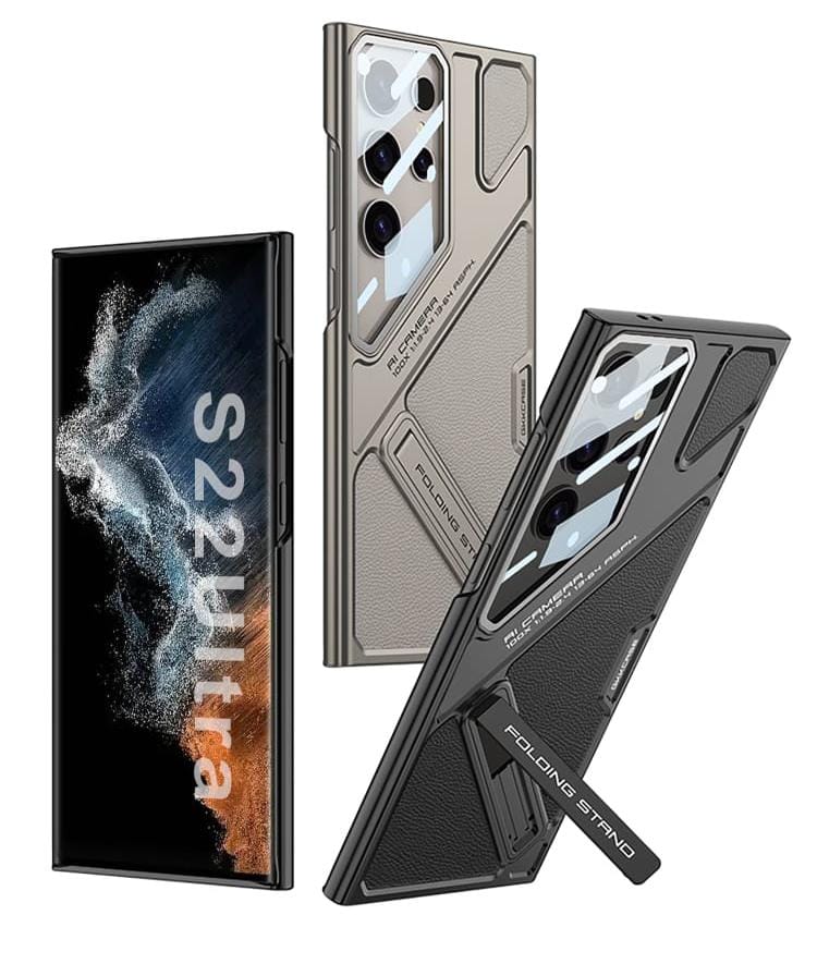 GKK Wide Vision Leather Mecha Phone For Samsung