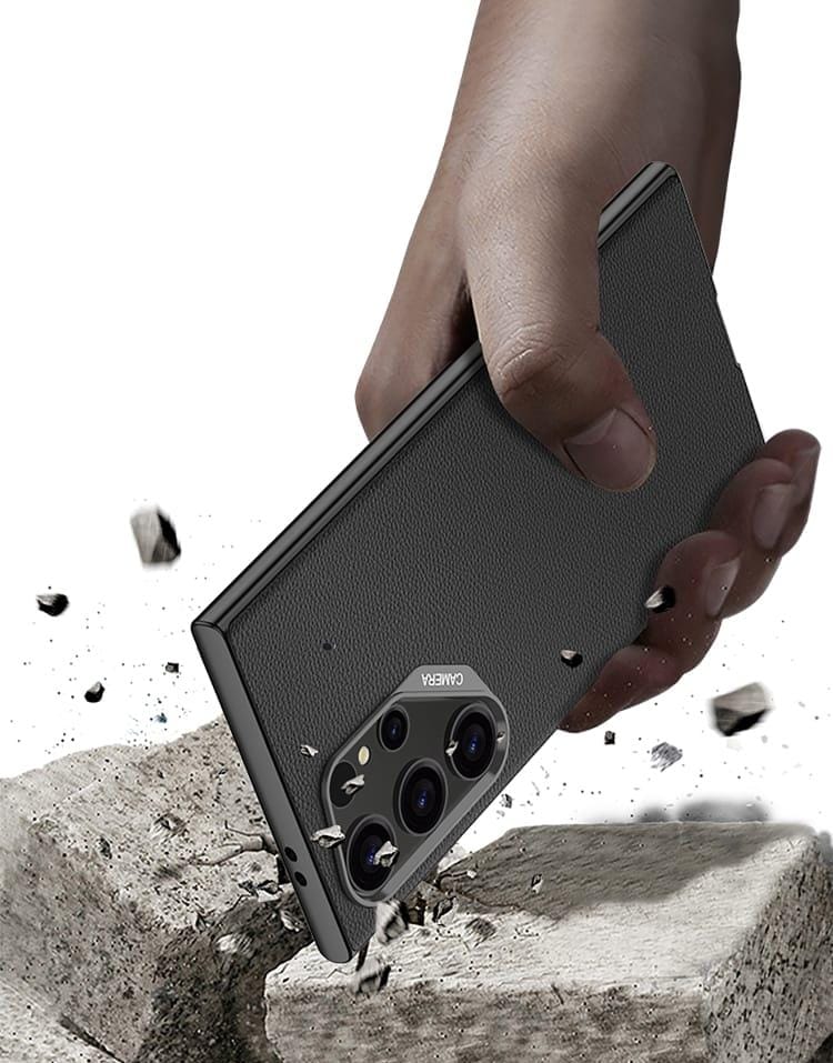 GKK Matte Soft TPU Bumper PU Leather Protective For Samsung