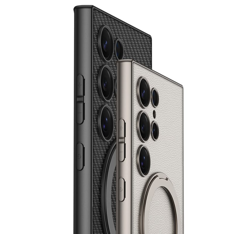 GKK 360° Rotatable Ring Stand Leather Case For Samsung