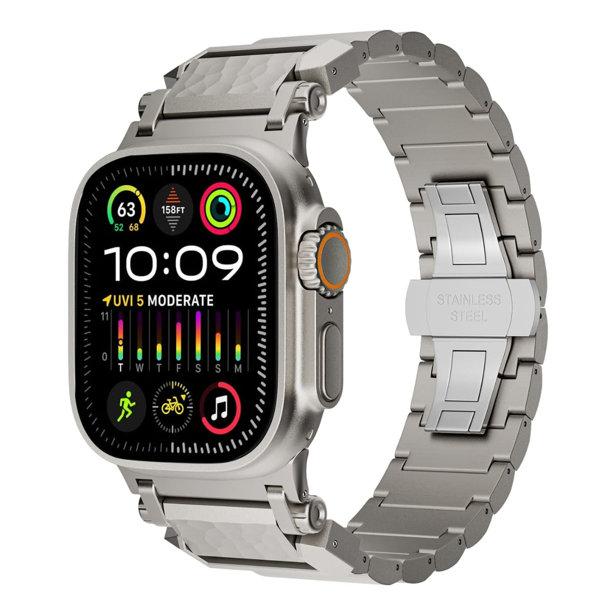 Luxury Man Pure Titanium Watch Bands