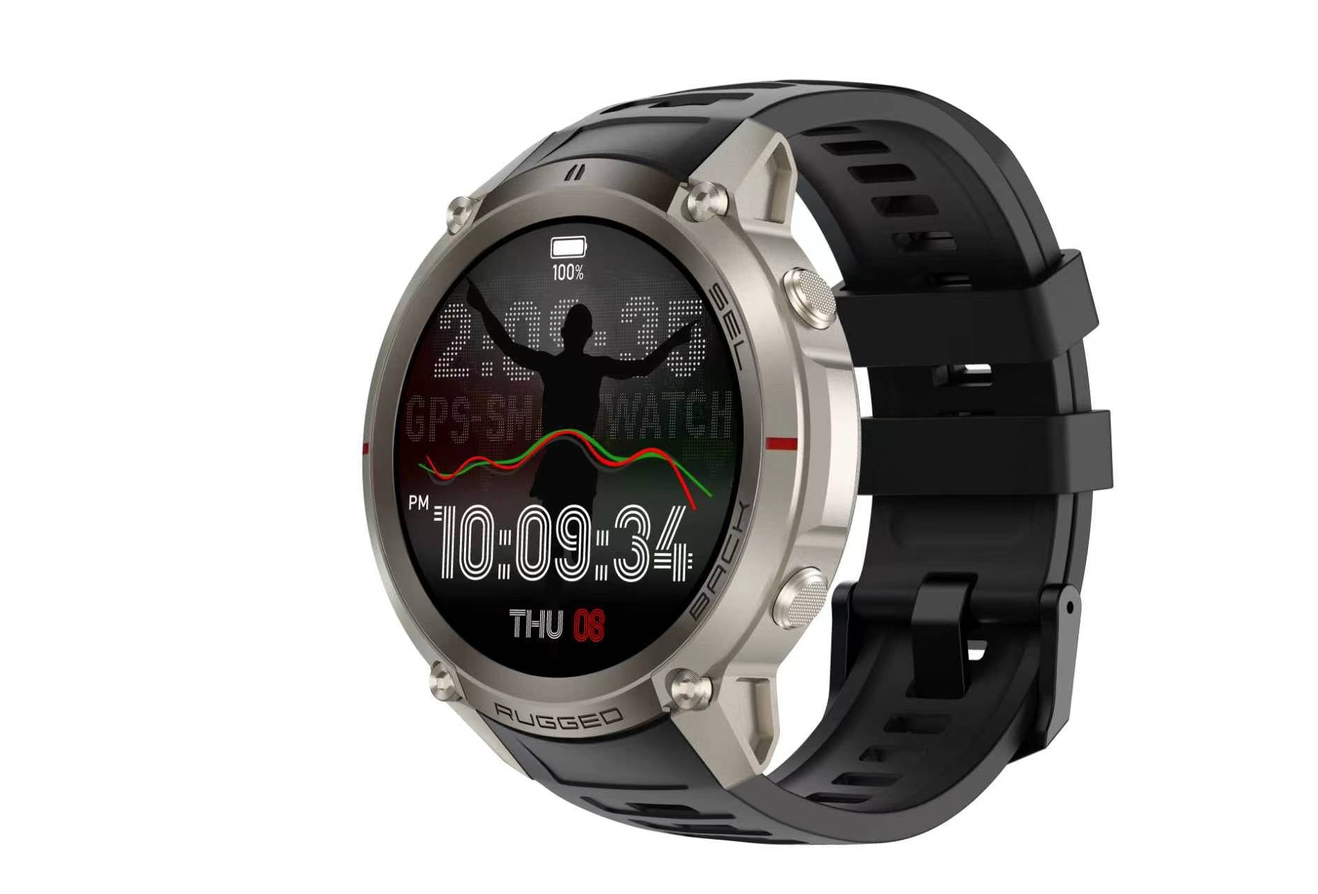 Rugged Smart Watch Fitness tracker DM59 GPS Watch