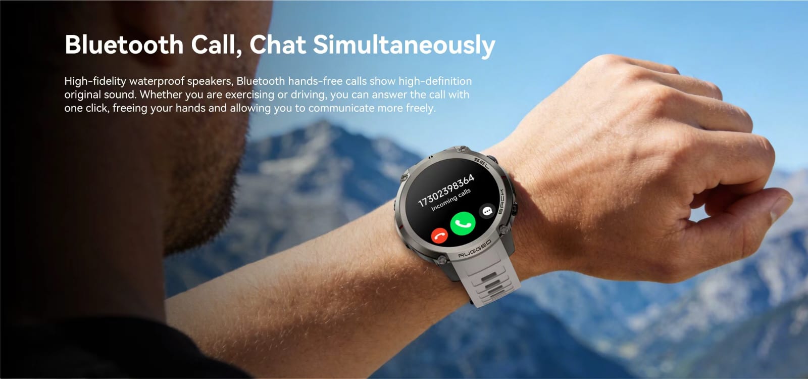 Rugged Smart Watch Fitness tracker DM59 GPS Watch