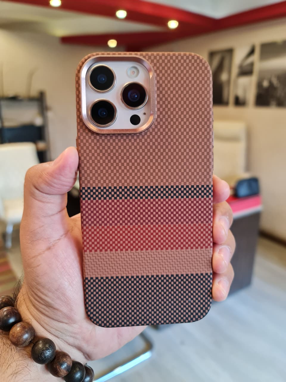 Carbon Fiber Texture Magsafe Phone Case For iPhone