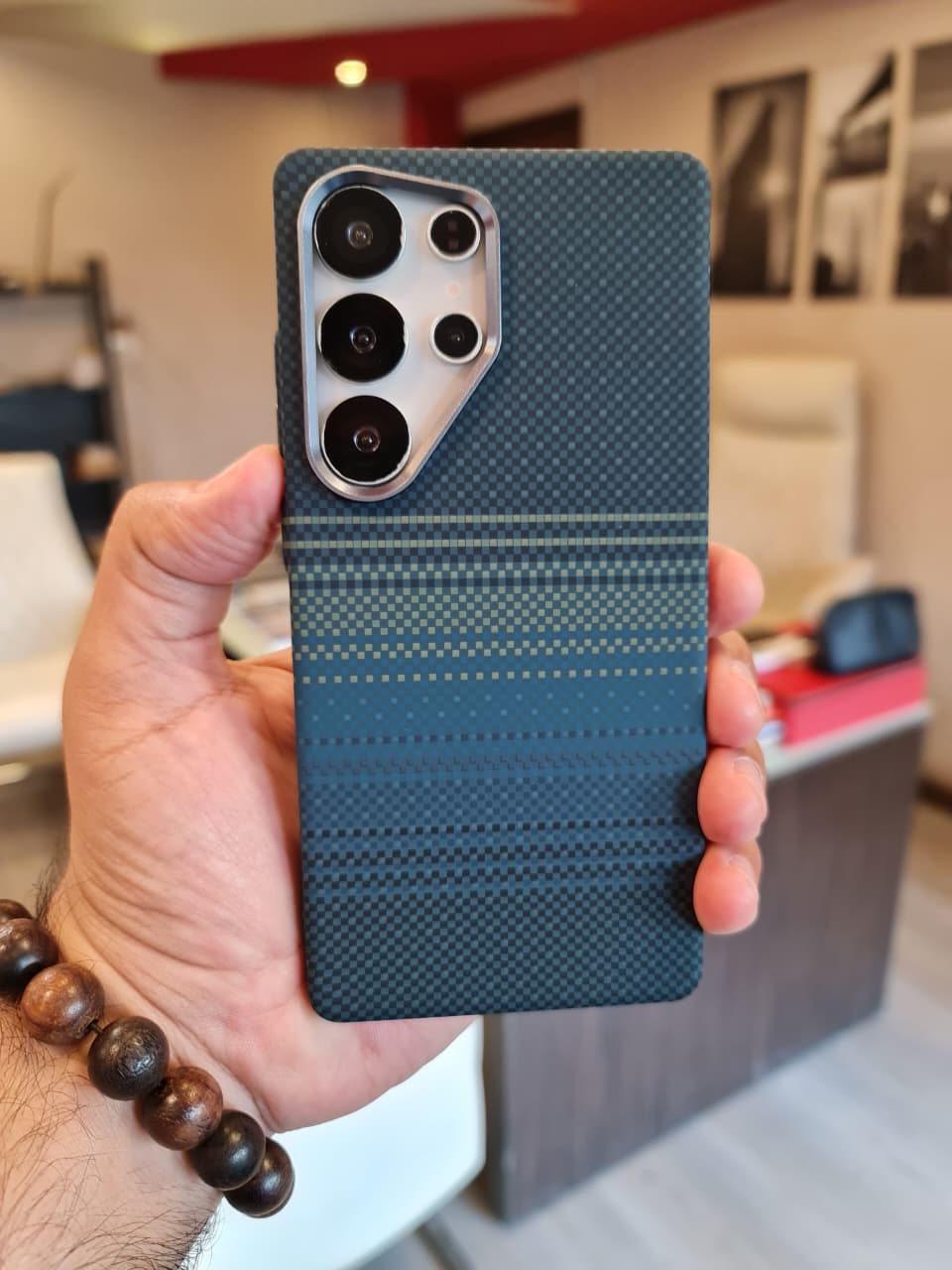 Carbon Fiber Texture Magsafe Phone Case For Samsung