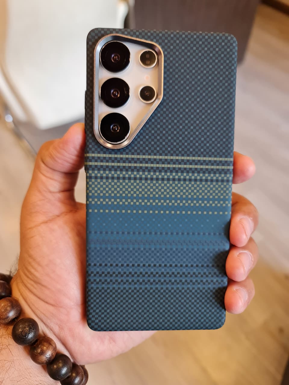 Carbon Fiber Texture Magsafe Phone Case For Samsung