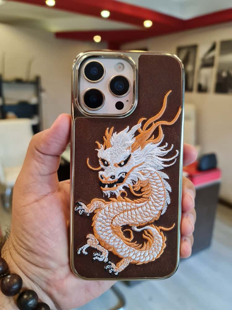 RMBMAX Embroidery Leather Frame Lens Case shape 5