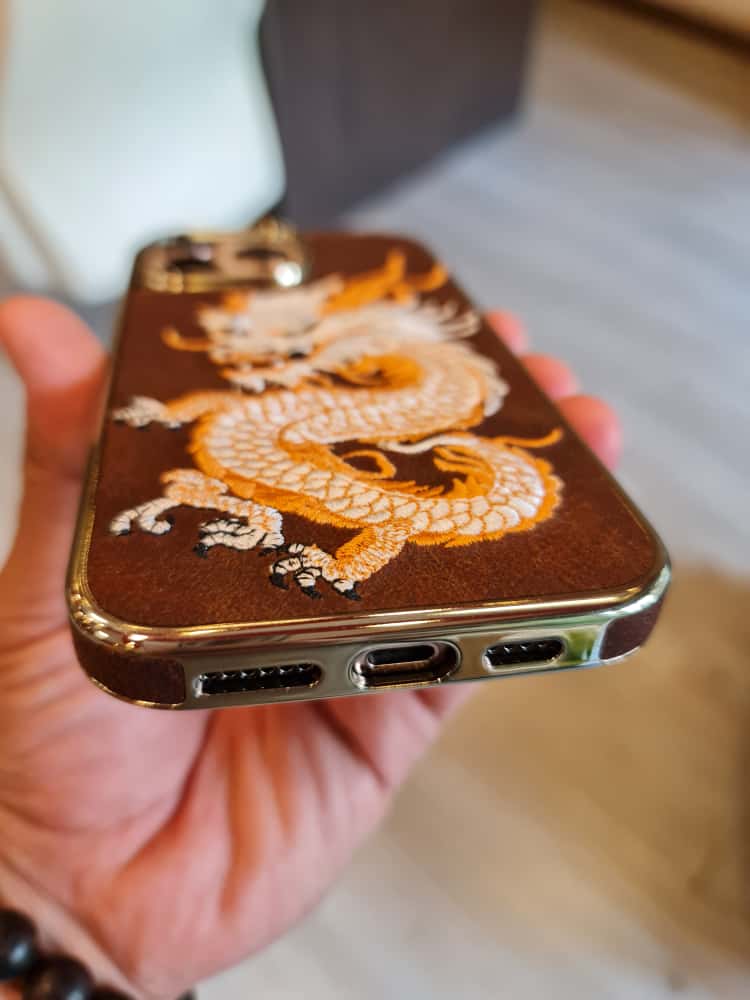 RMBMAX Embroidery Leather Frame Lens Case shape 5