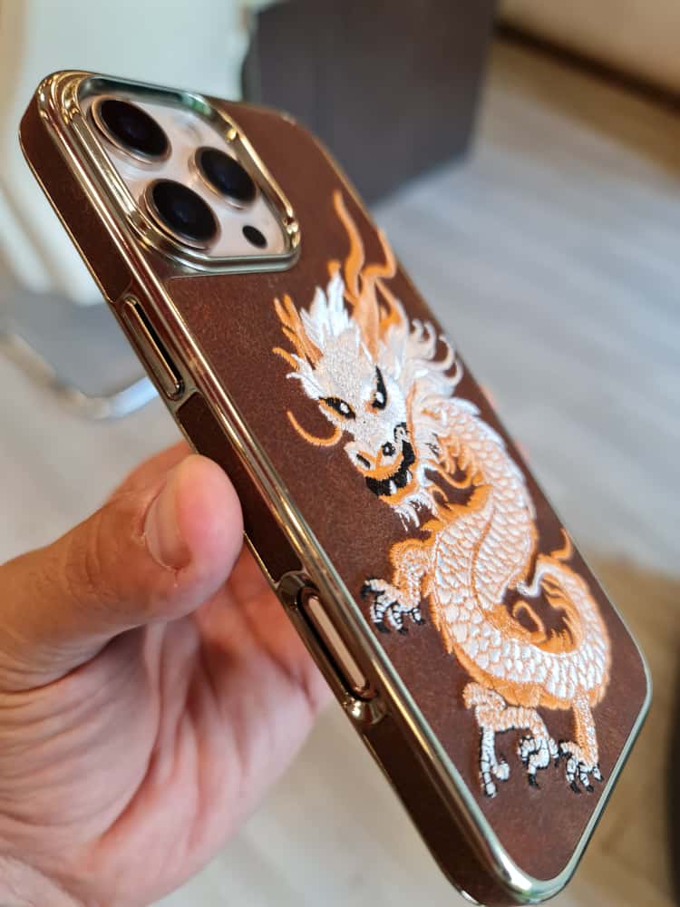 RMBMAX Embroidery Leather Frame Lens Case shape 5