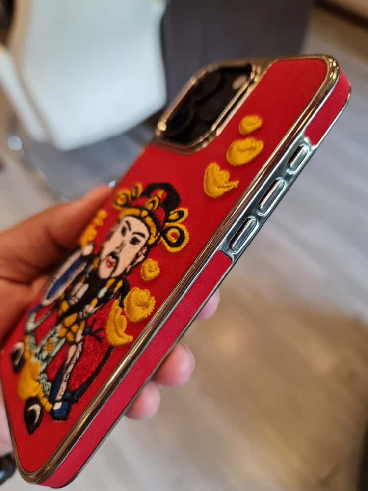 RMBMAX Embroidery Leather Frame Lens Case shape 6