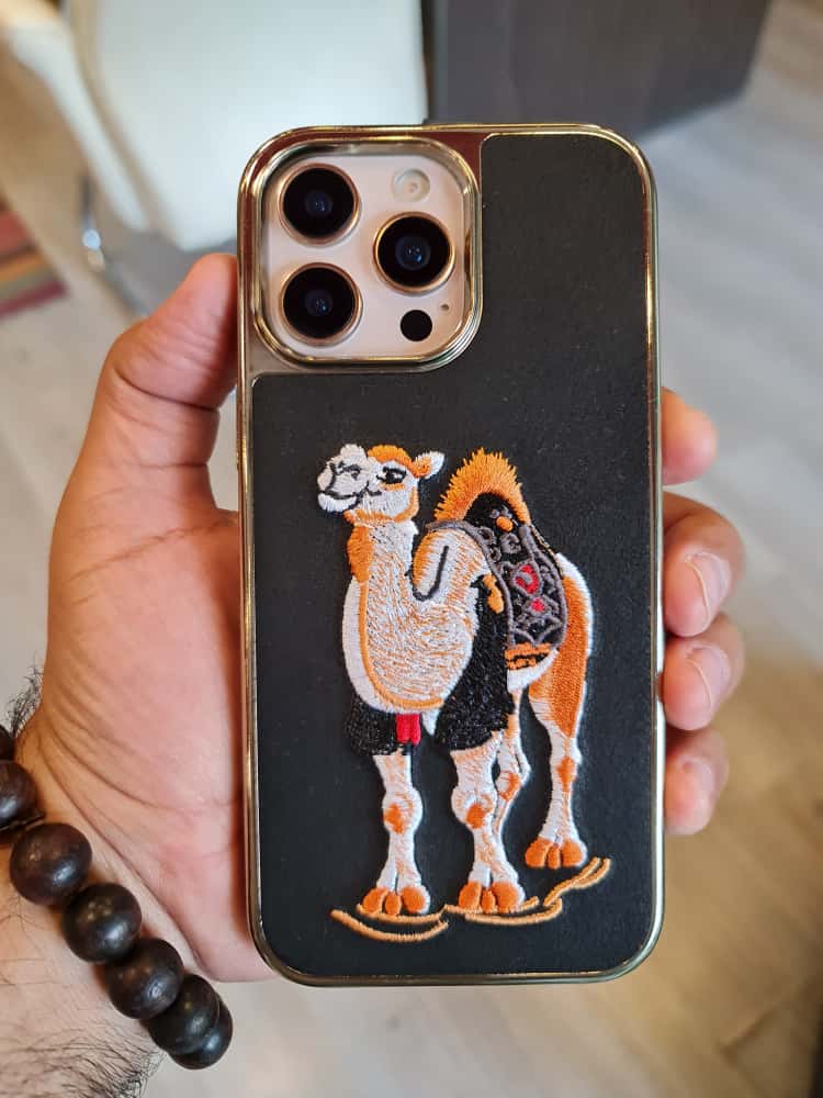 RMBMAX Embroidery Leather Frame Lens Case shape 9