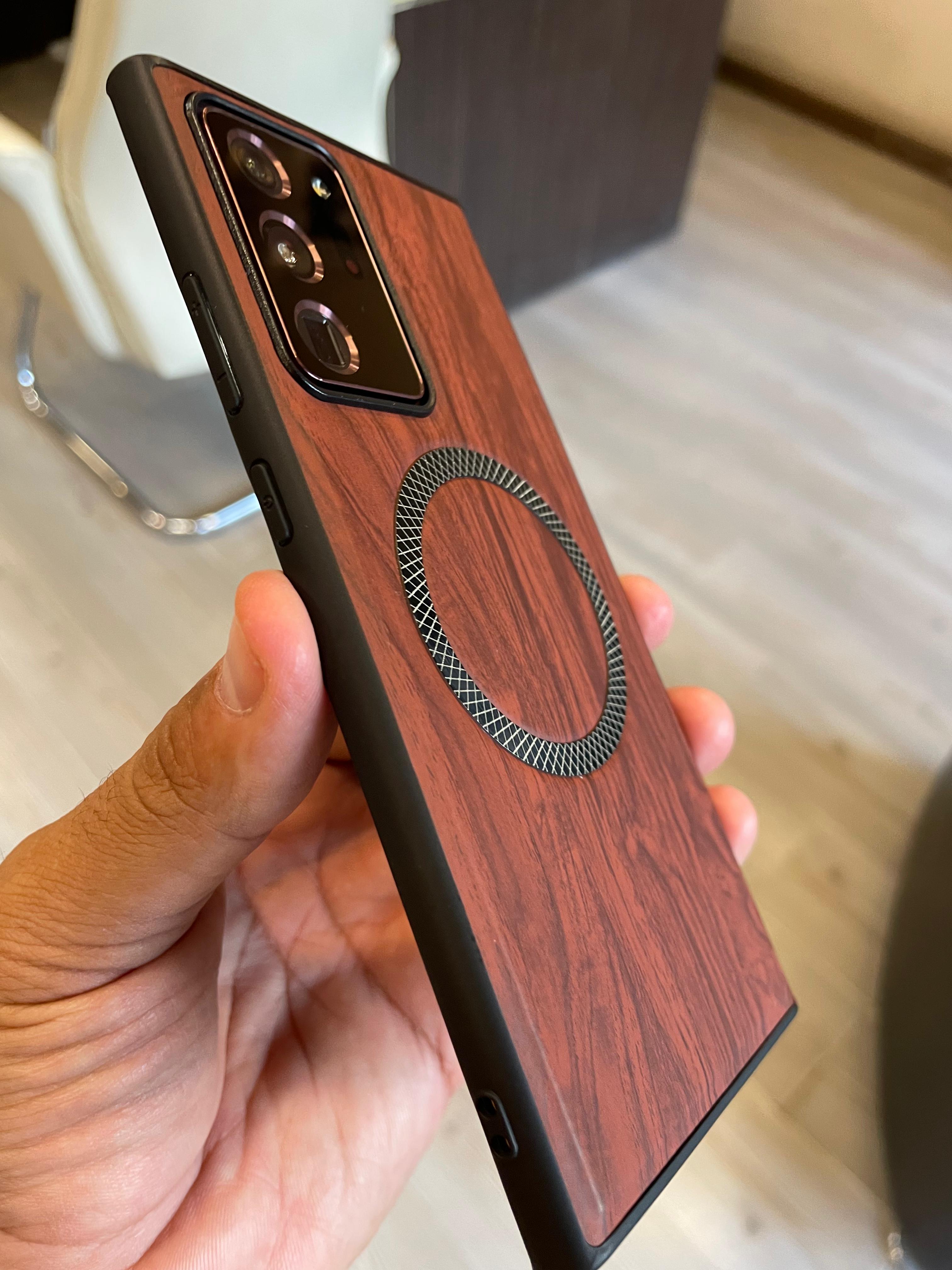 Elegant wooden case For Note 20 U (Brown)