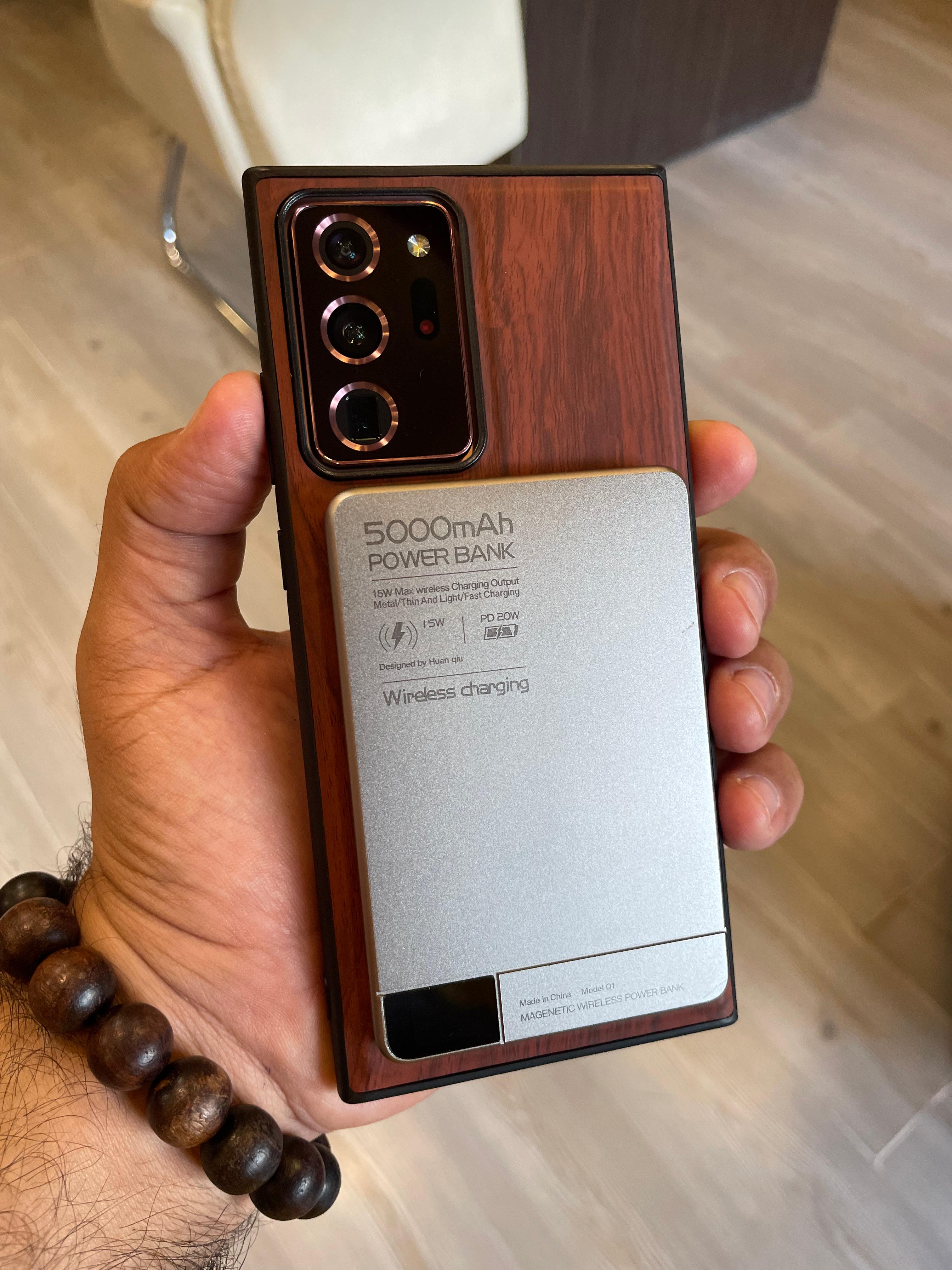 Elegant wooden case For Note 20 U (Brown)