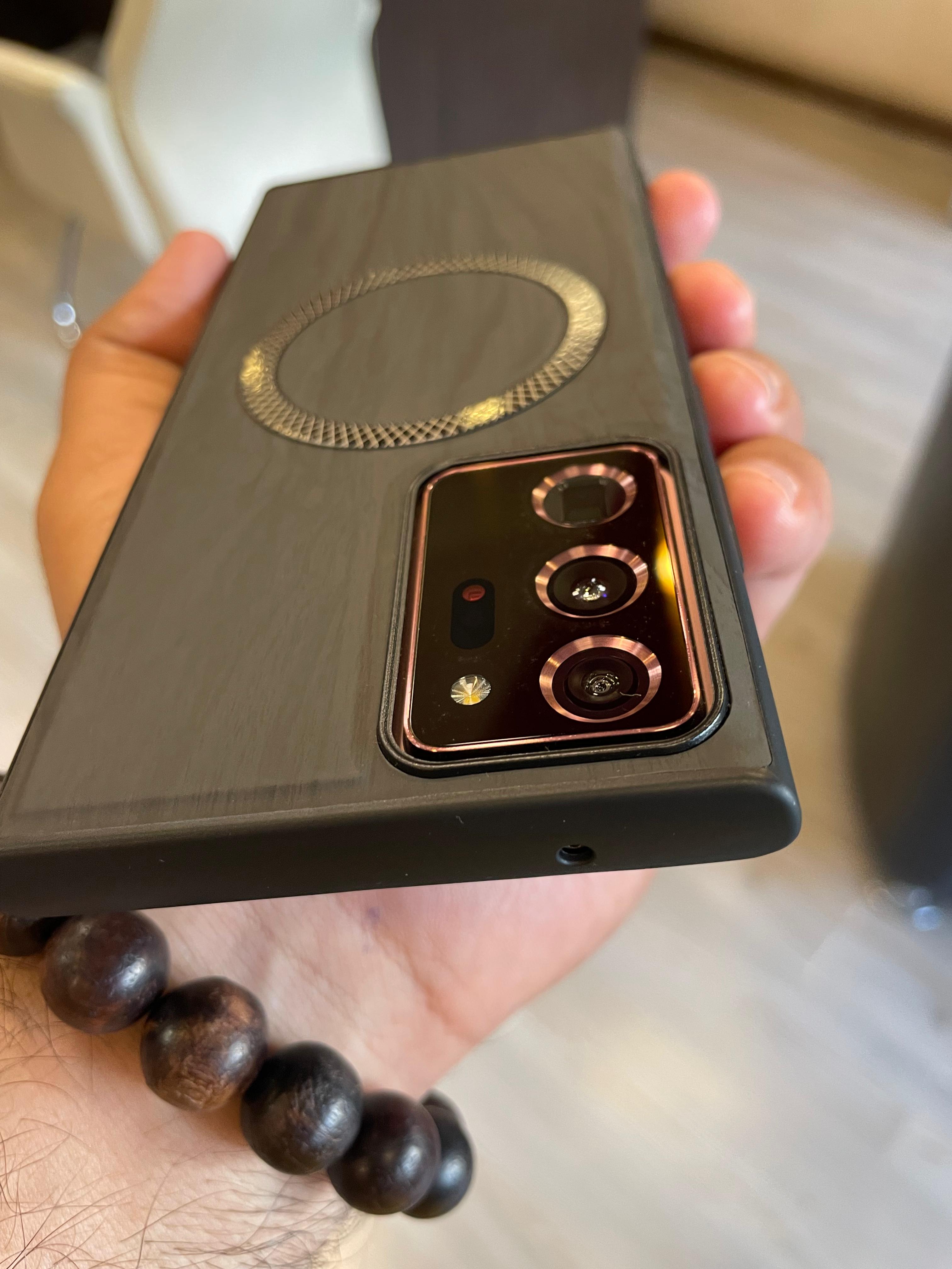 Elegant wooden case For Note 20 U (Black)