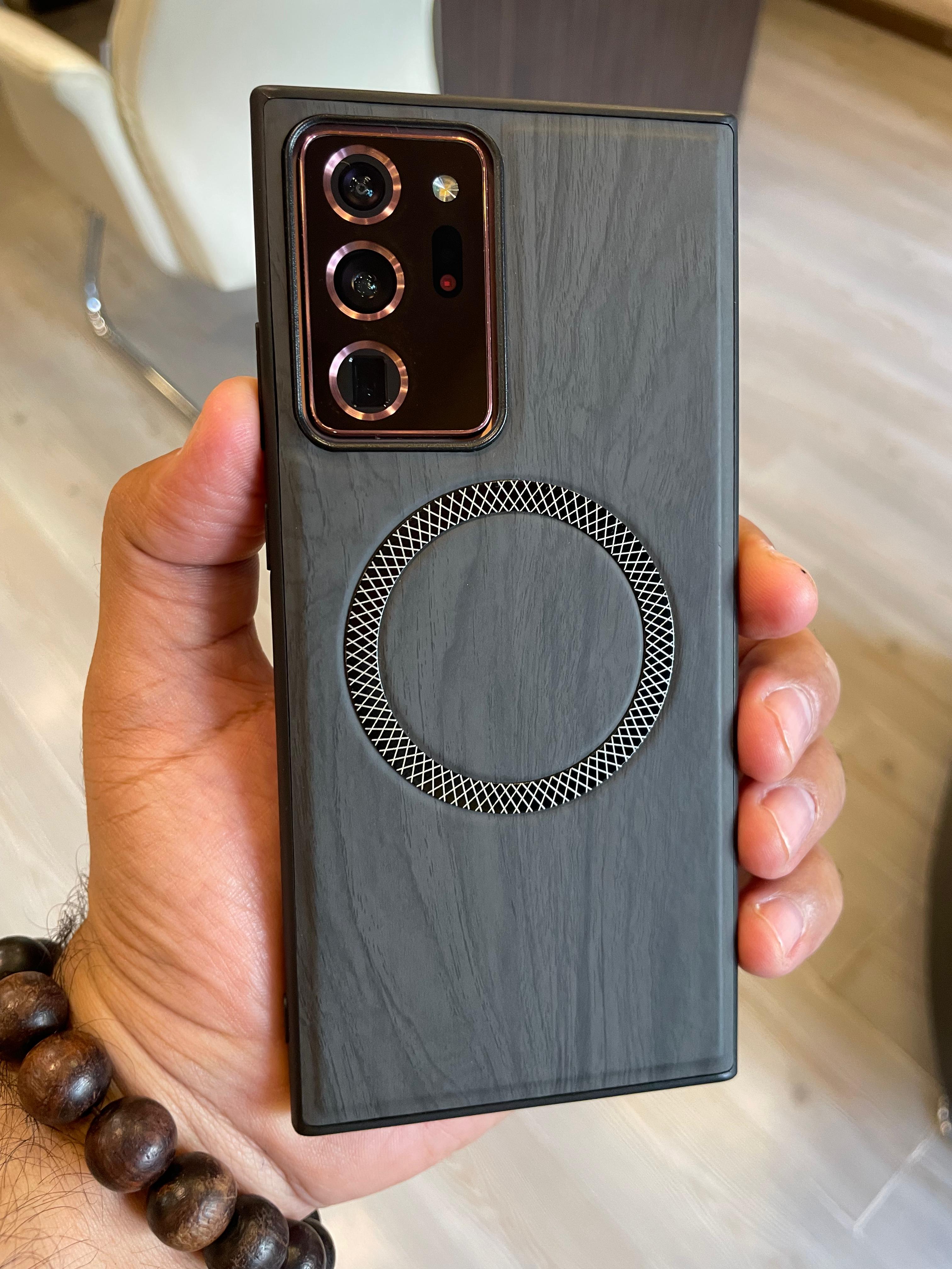 Elegant wooden case For Note 20 U (Black)