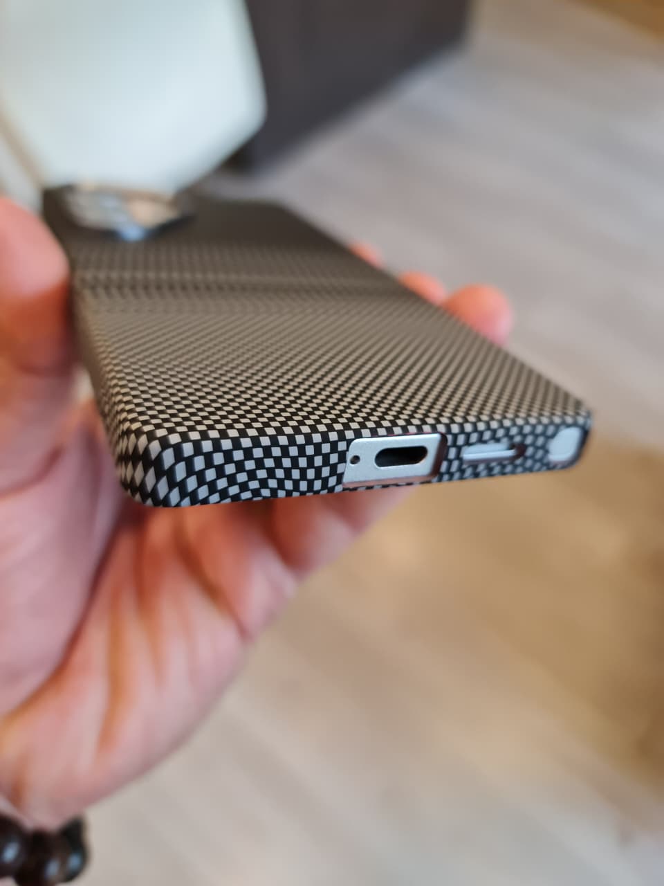 Carbon Fiber Texture Magsafe Phone Case For Samsung