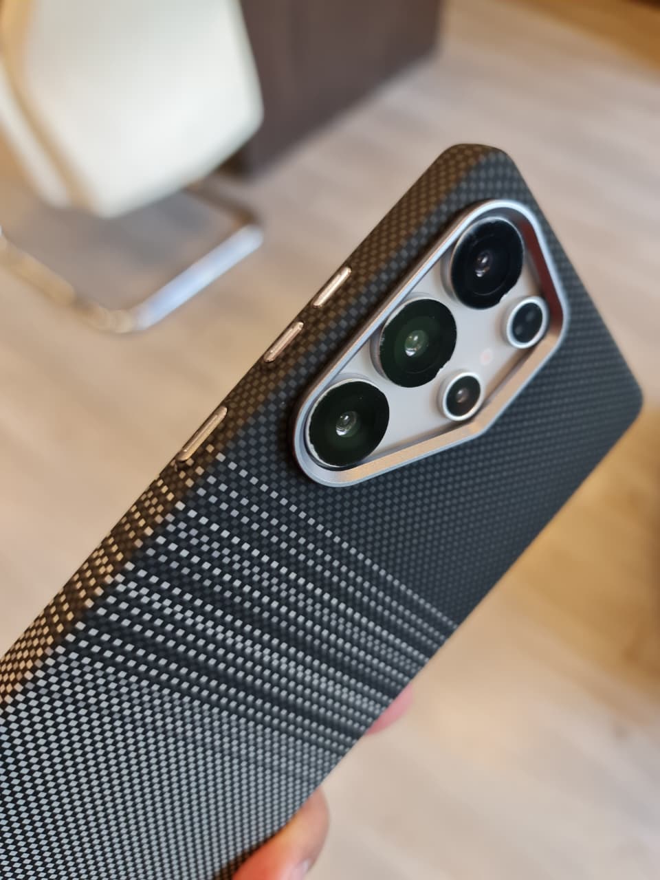 Carbon Fiber Texture Magsafe Phone Case For Samsung